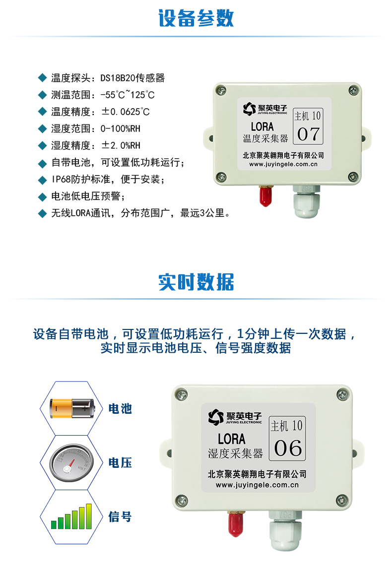 lora系列溫度/濕度采集模塊設(shè)備參數(shù)