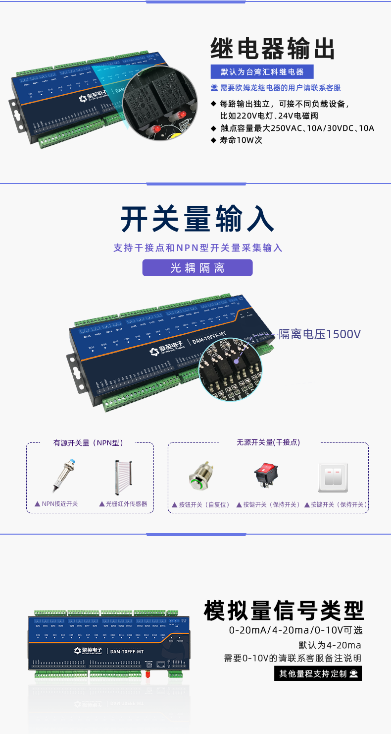 DAM-T0FFF-MT 工業(yè)級數(shù)采控制器開關(guān)量輸入