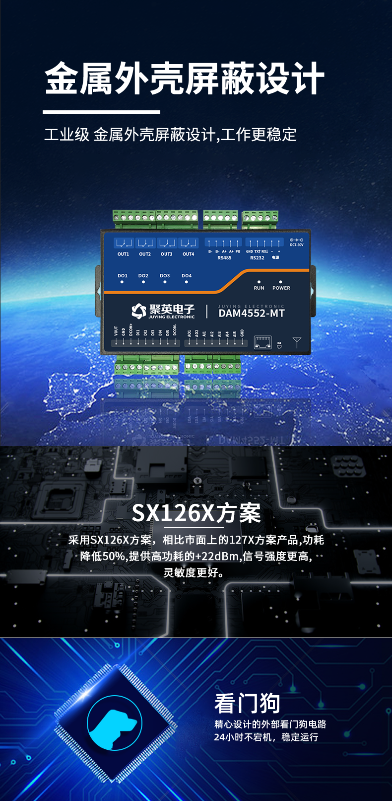 LoRa4552-MT LoRa無線測控模塊設(shè)計特點