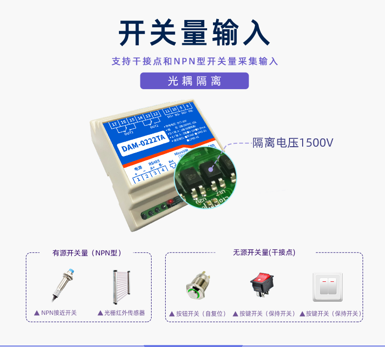 LoRa0222  LoRa無線控制模塊開關(guān)量輸入