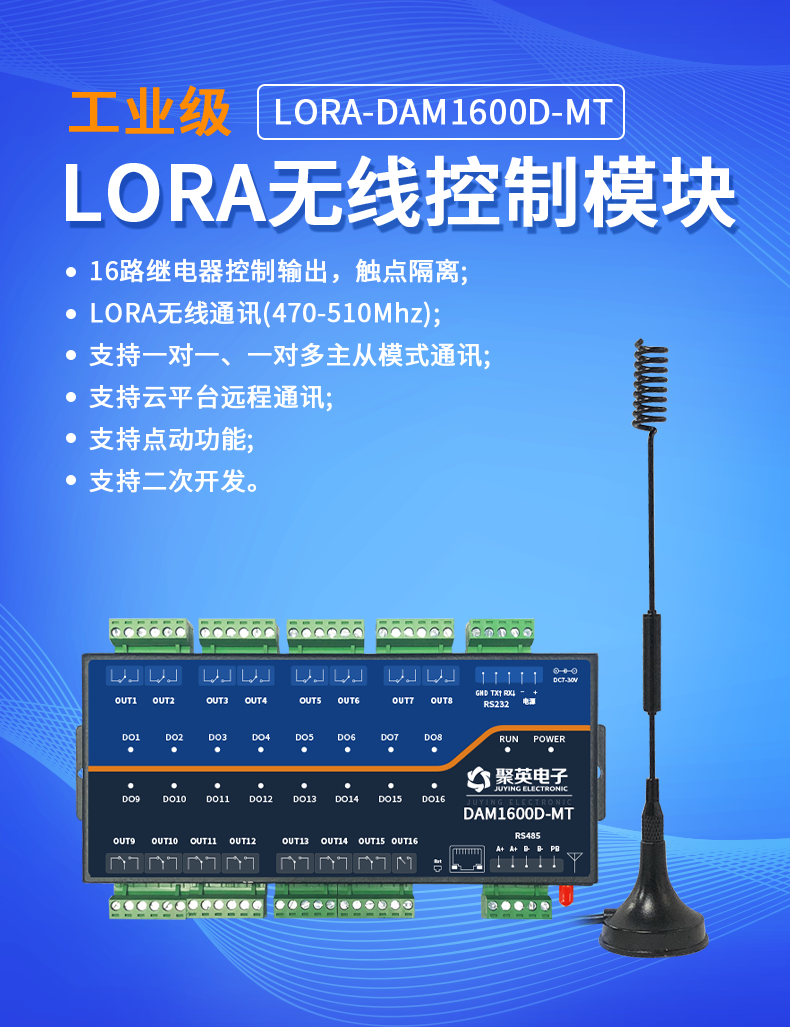 LoRa1600D-MT LoRa無線測控模塊