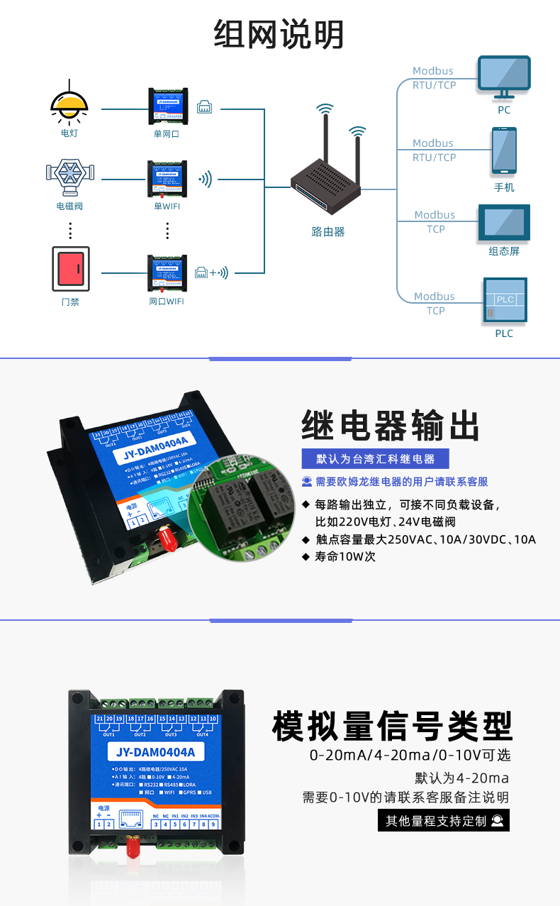 DAM-0404A 工業(yè)級(jí)網(wǎng)絡(luò)數(shù)采控制器組網(wǎng)說(shuō)明