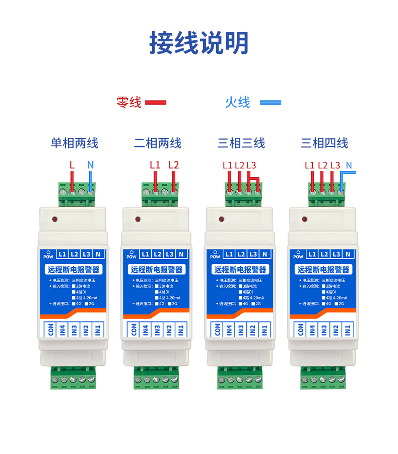 遠(yuǎn)程斷電報(bào)警器 接線說明