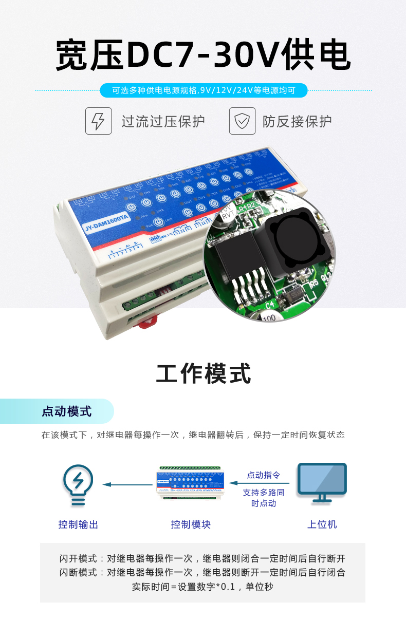 DAM-1600TA 遠程智能控制器工作模式