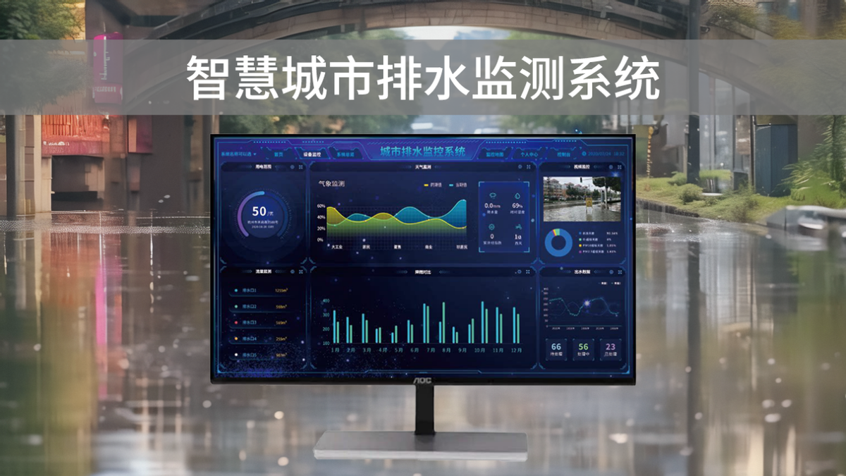 智慧排水監(jiān)測系統(tǒng)，可視化管理，助力城市水利水務(wù)建設(shè)